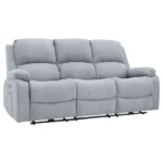 Axel Electric Recliner Sofa Grey Fabric 2 Seater KF