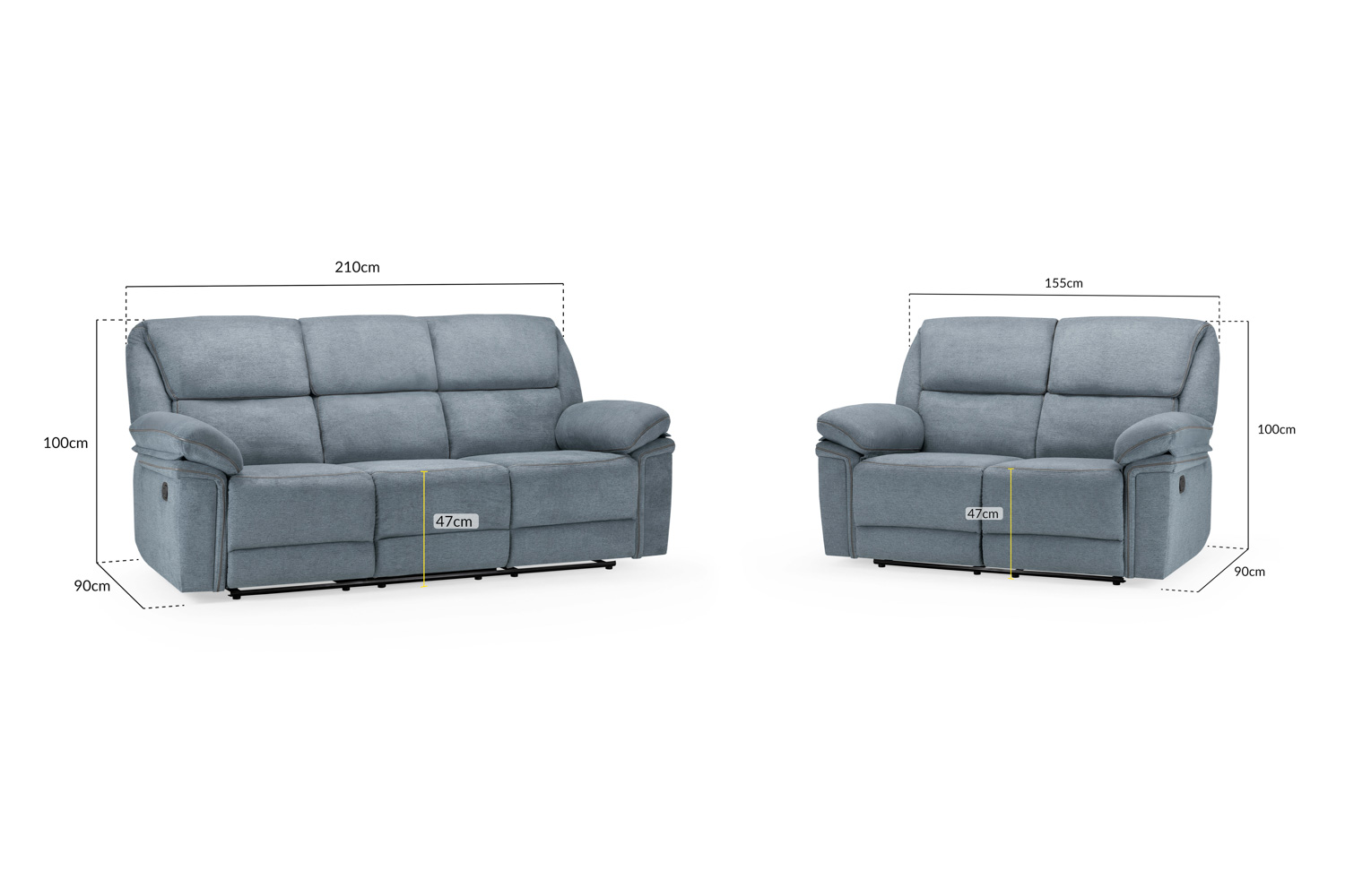 Elio Recliner Sofa - Image 15