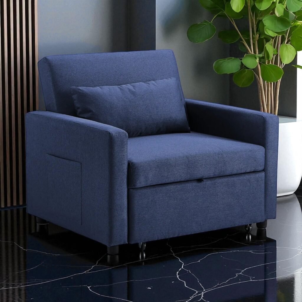 aria sofabed armchair with hidden pull out bed