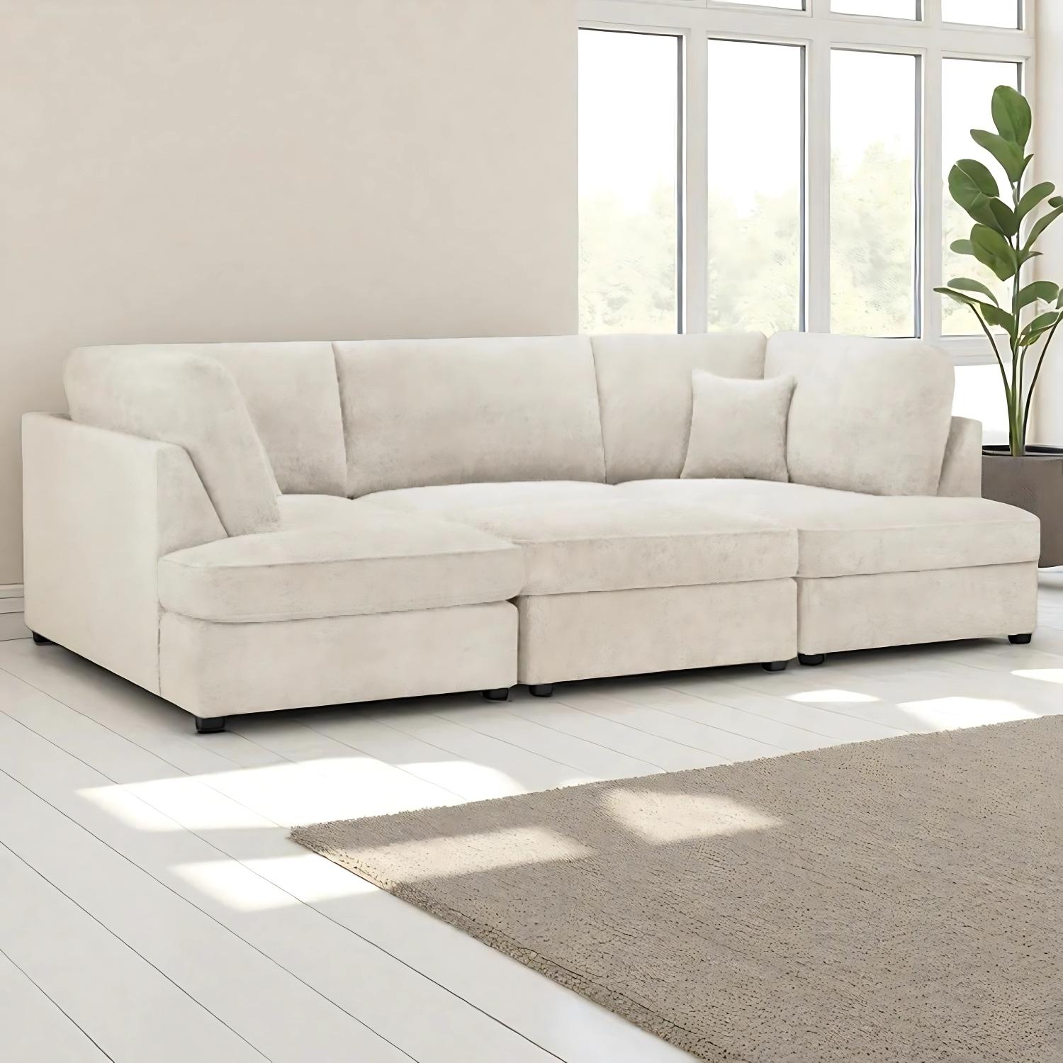carnaby boucle fabric sofa
