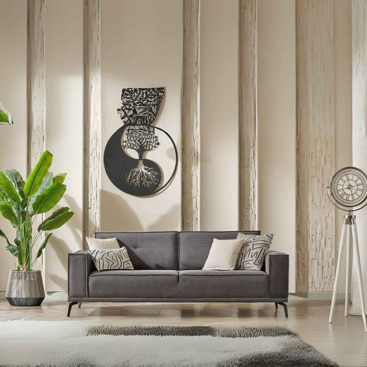 ruya grey & cream