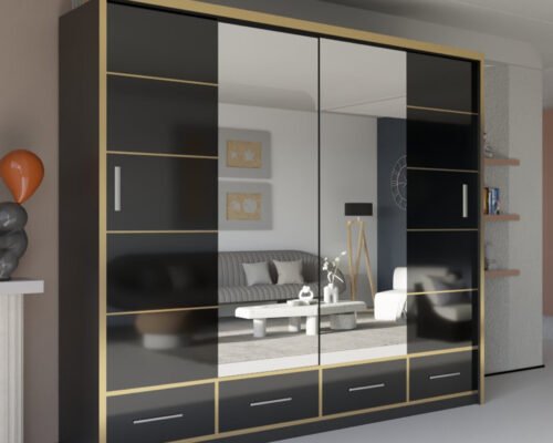 sydney high gloss wardrobe
