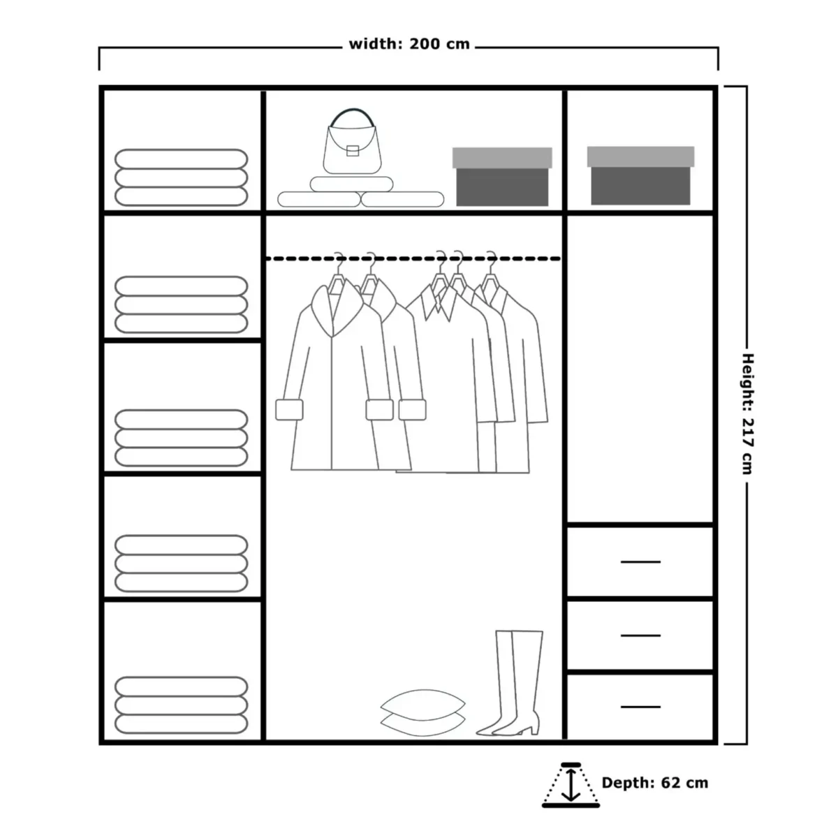 queen wardrobe