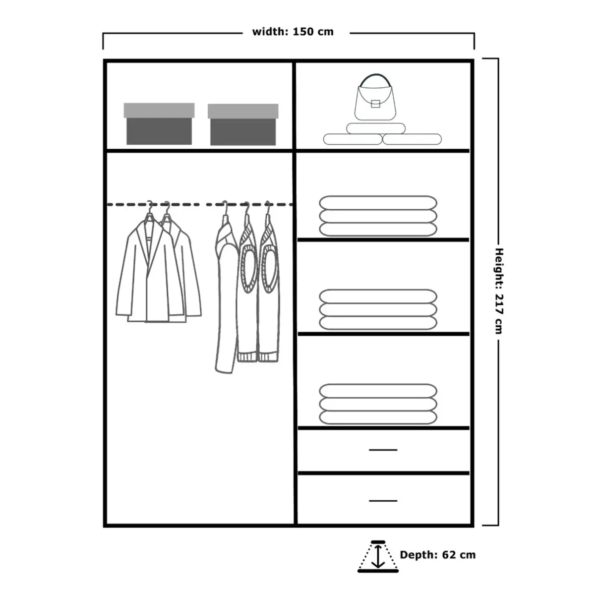 queen wardrobe