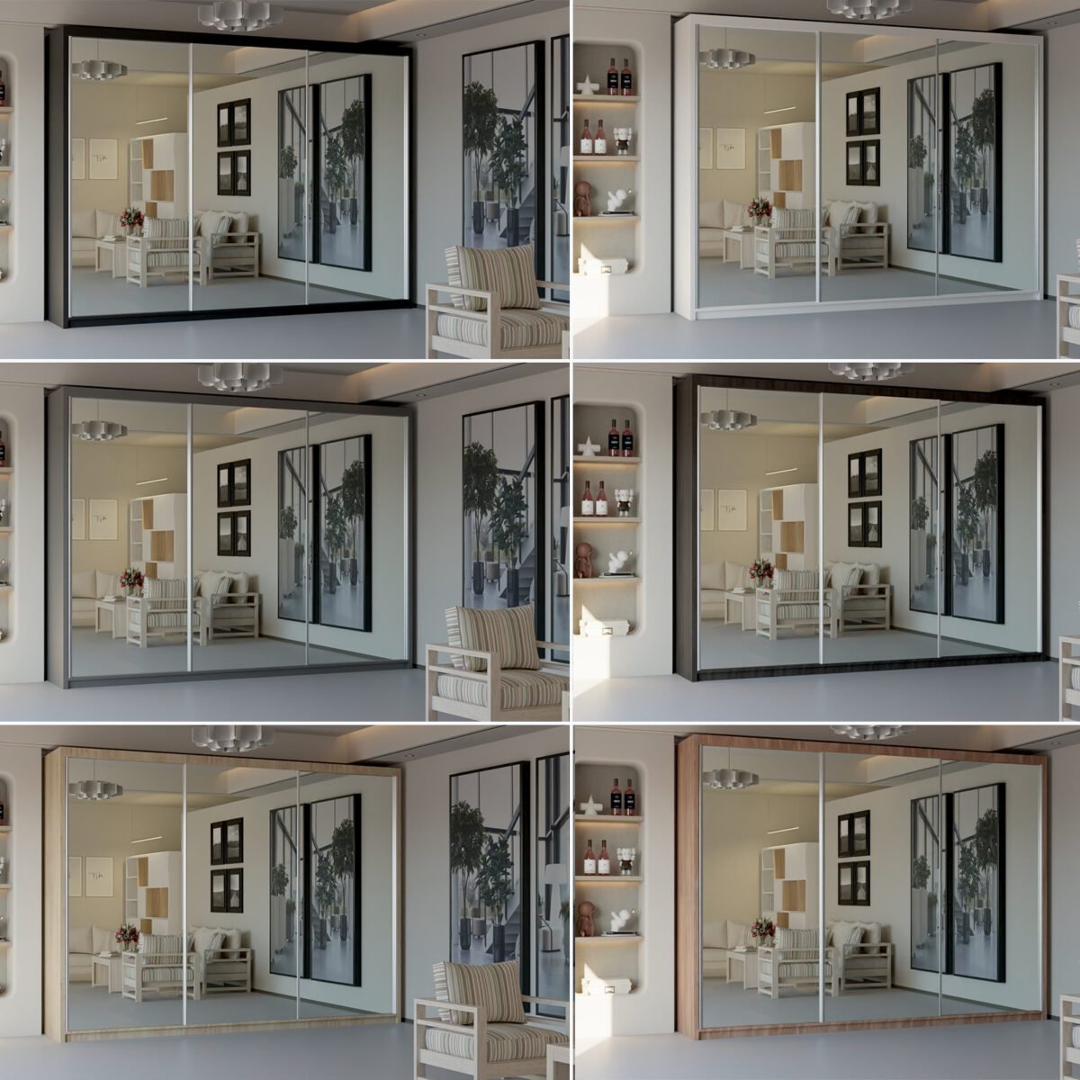 chicago all color sliding wardrobe including 250cm