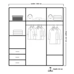 vision 250cm wardrobe