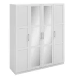 orlando 4 door mirrored wardrobe