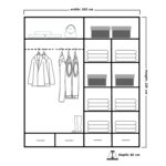 sydney high gloss wardrobe