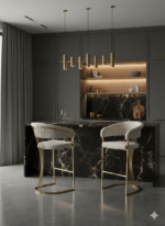 porado bar stools black
