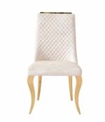 roxby dining chair grey & chrome