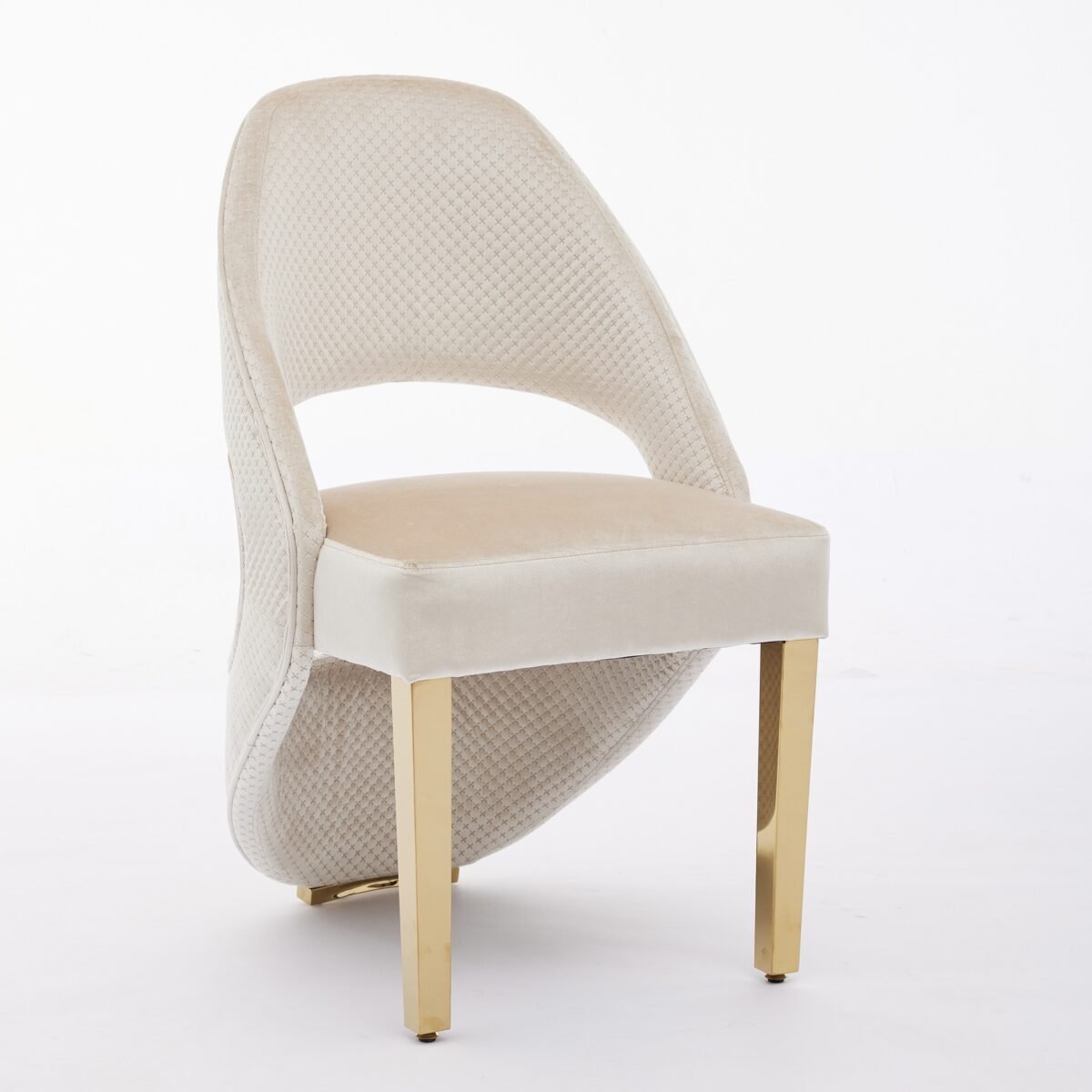 santorini cream gold chair