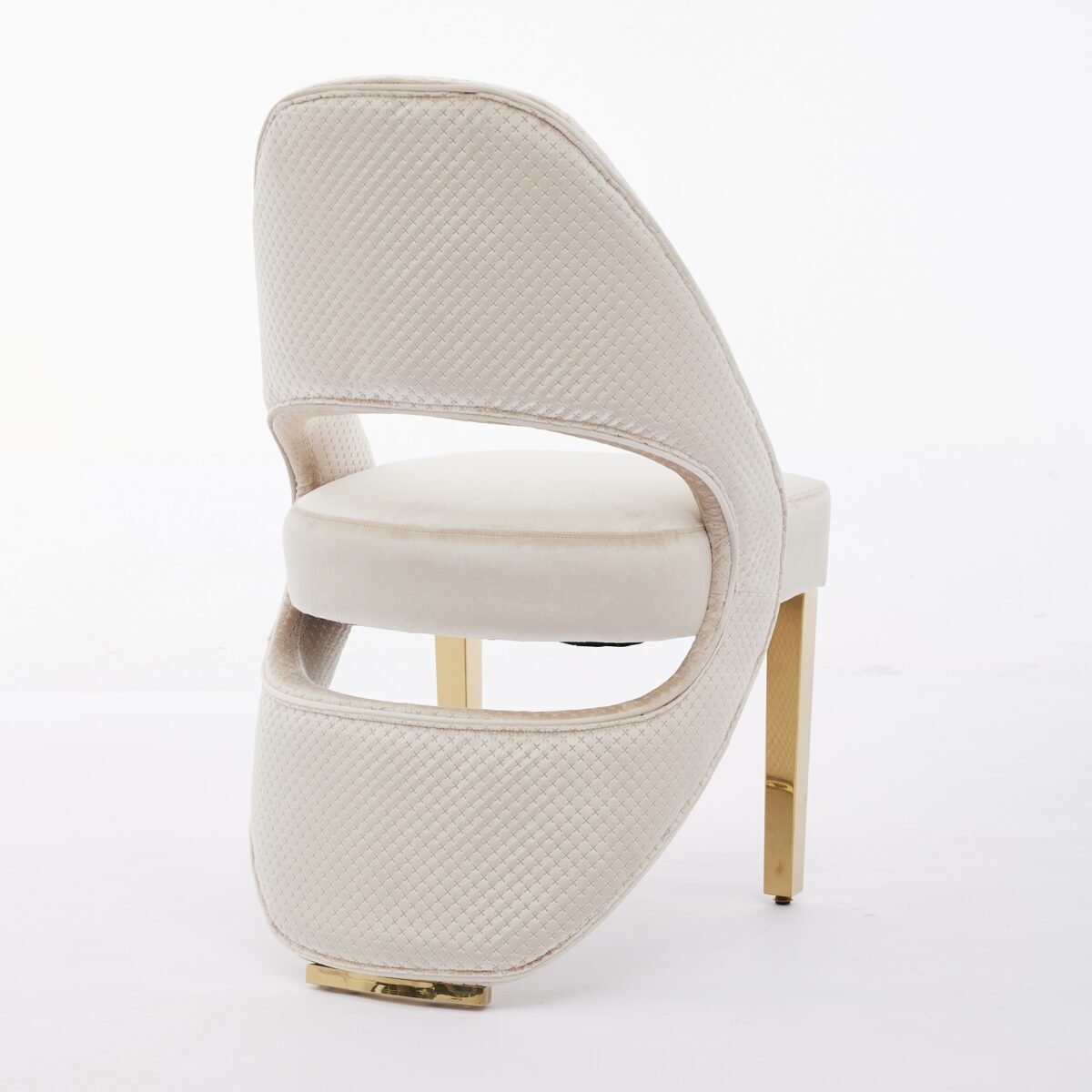 santorini cream gold chair
