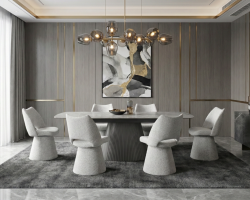 monaco grey dining table