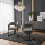 lina marble dining table grey metal base