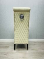 valentino chair pu leather grey