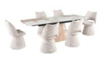 monaco sintered stone extendable table