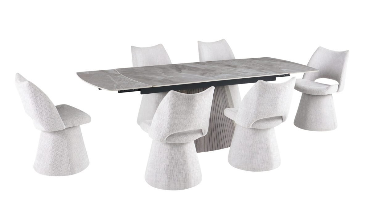monaco grey dining table