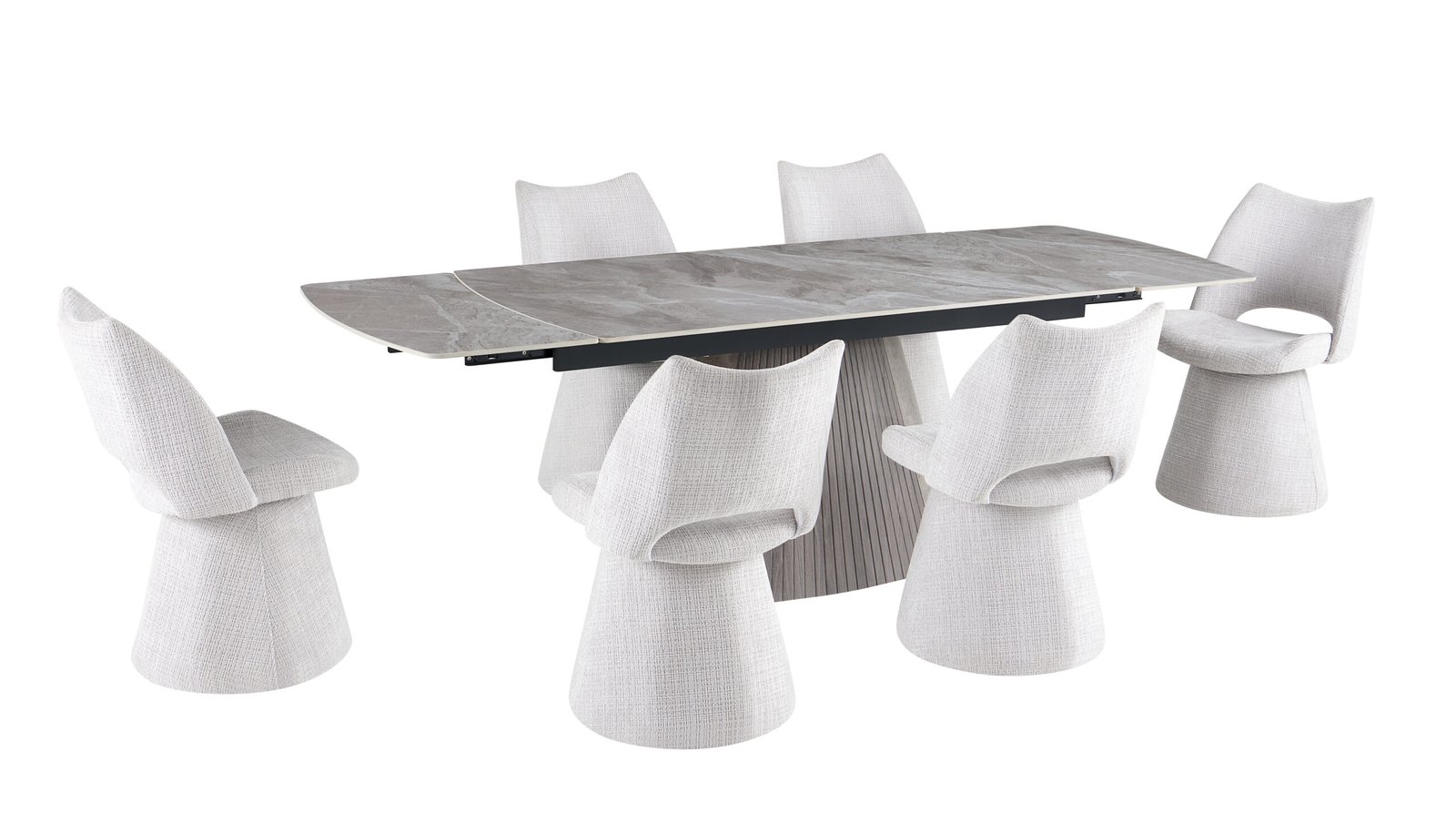 monaco sintered stone extendable table