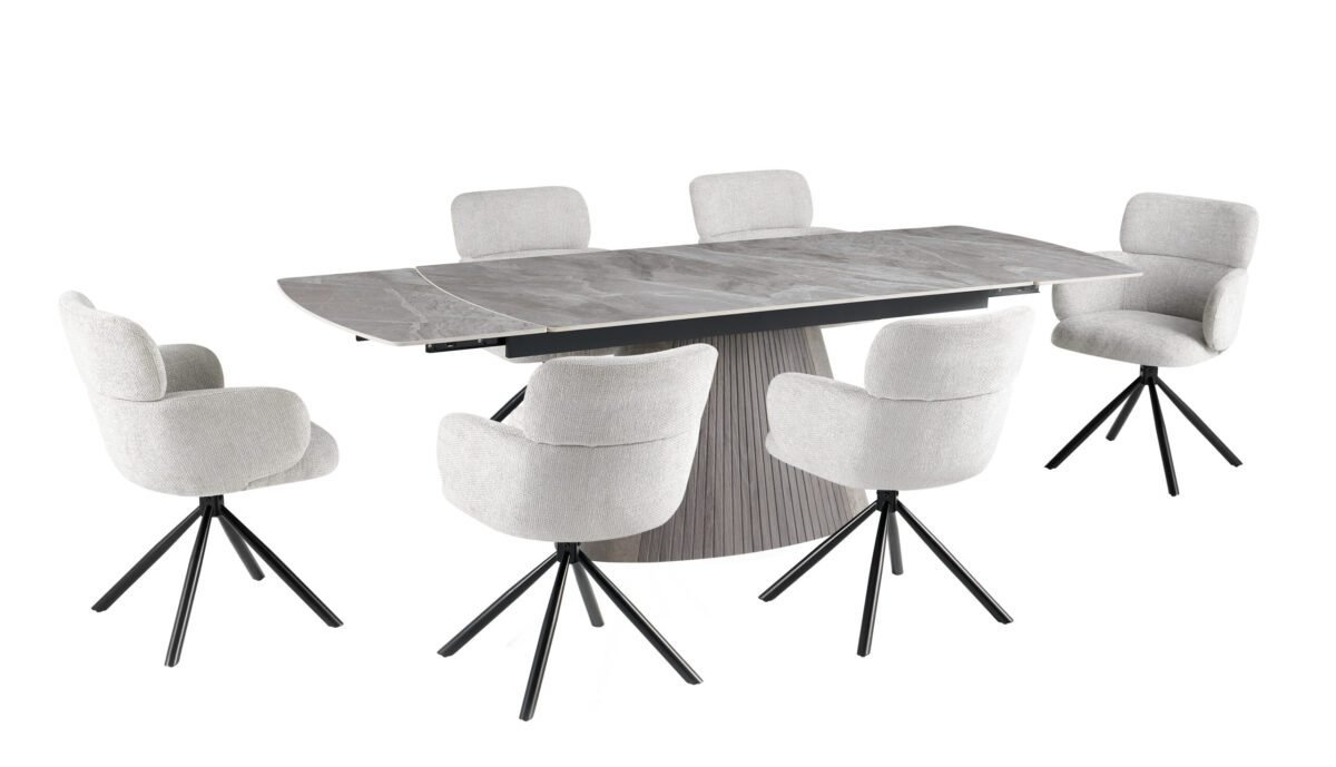 monaco grey dining table