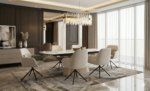 monaco beige dining table