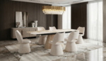 monaco beige dining table