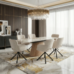 monaco beige dining table