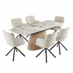 monaco beige dining table
