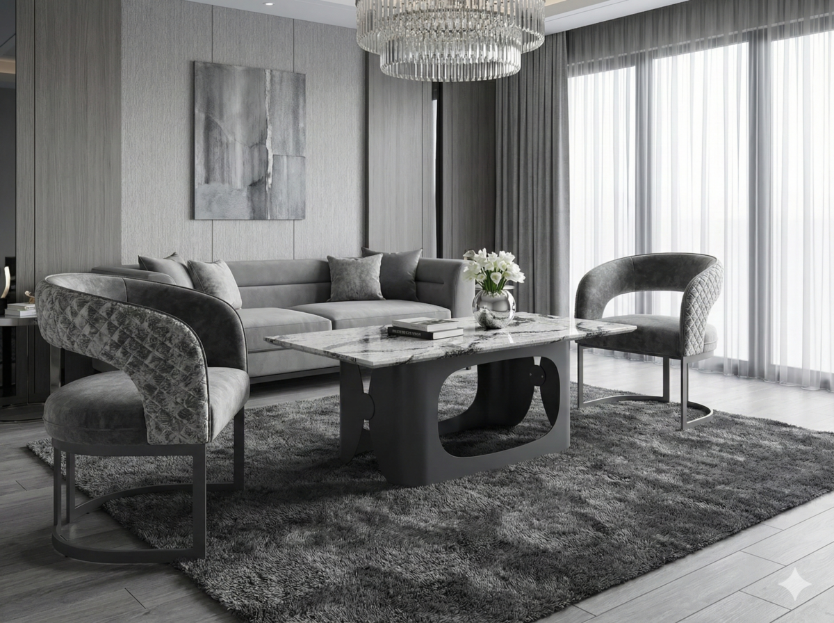 lina marble dining table grey metal base