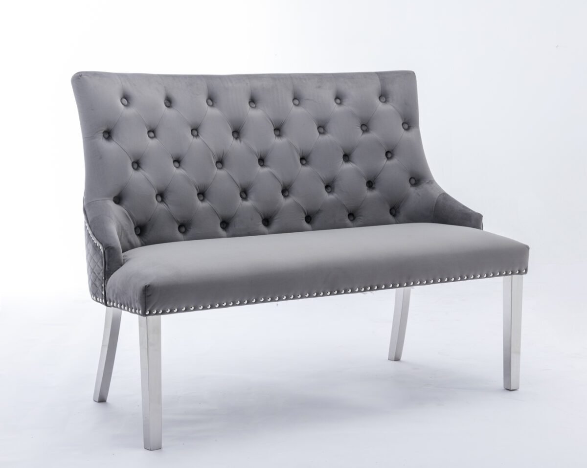 majestic luxury high back bench dark grey