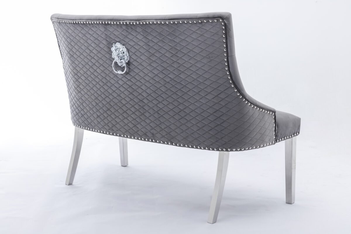 majestic luxury high back bench dark grey