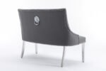 majestic luxury high back bench dark grey