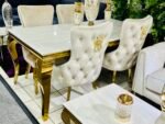 sofia marble dining table