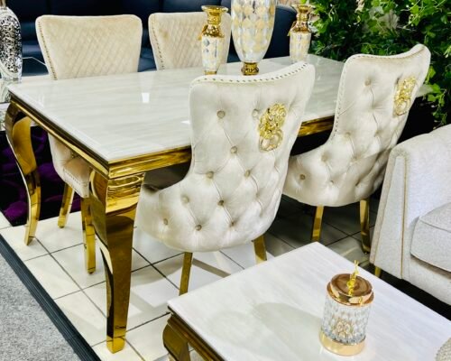 sofia marble dining table