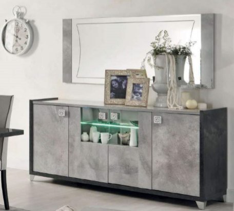 san martino hilton sideboard 4 door cabinet with led lights