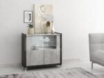 san martino hilton sideboard 4 door cabinet with led lights