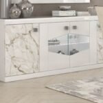 galaxy 4 door sideboard with led lights