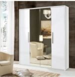 bella white hinged wardrobe