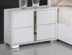 bella white night table