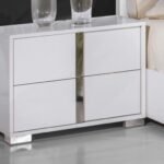 bella white night table