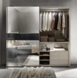 moderna 2 sliding mirror doors wardrobe