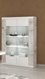 smart 2 door display cabinet