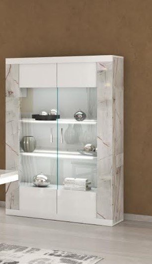 smart 2 door display cabinet