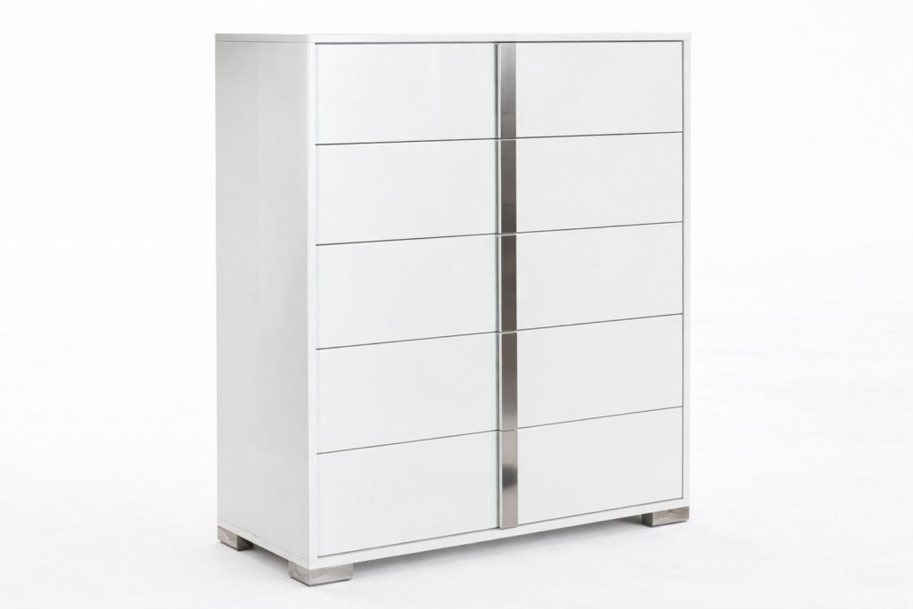 bella white tall chest