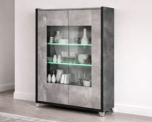 hilton 2 door display unit with led lights