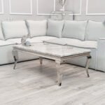 louis chrome coffee table