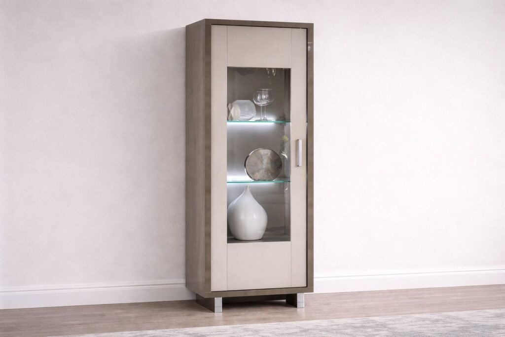 royal 1 door display unit with led lights