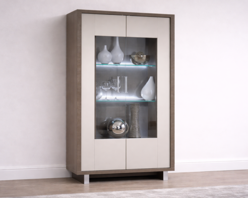 royal 2 door display unit with led lights