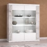 smart 2 door display cabinet