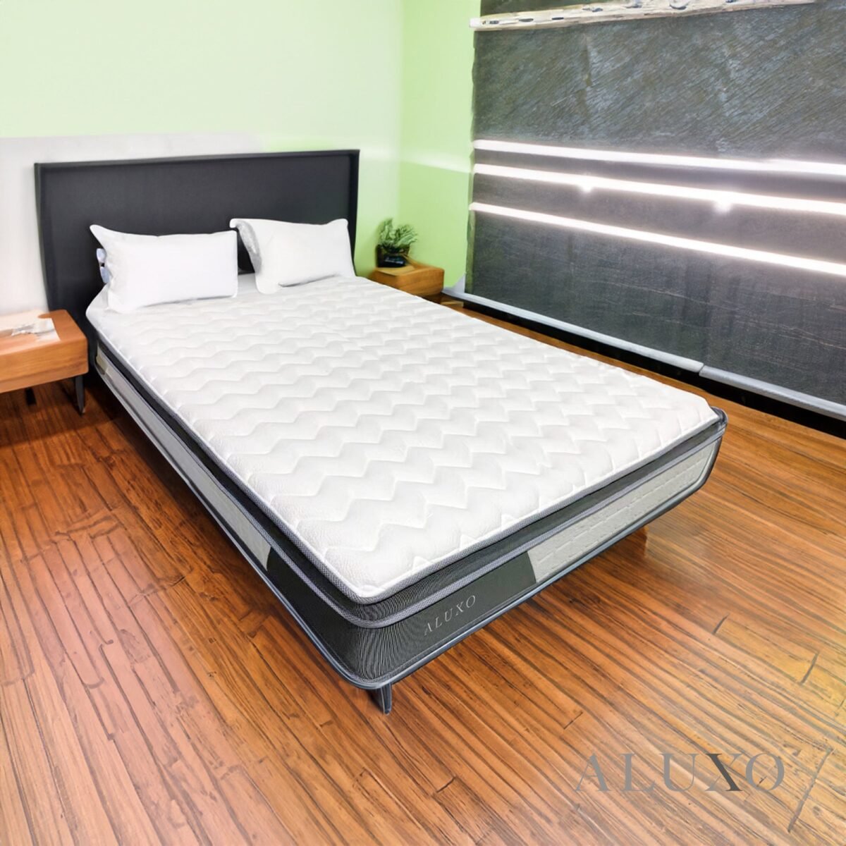 oasis 2000 pocket memory pillow top mattress in a box | medium firm support