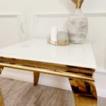 louis gold lamp table